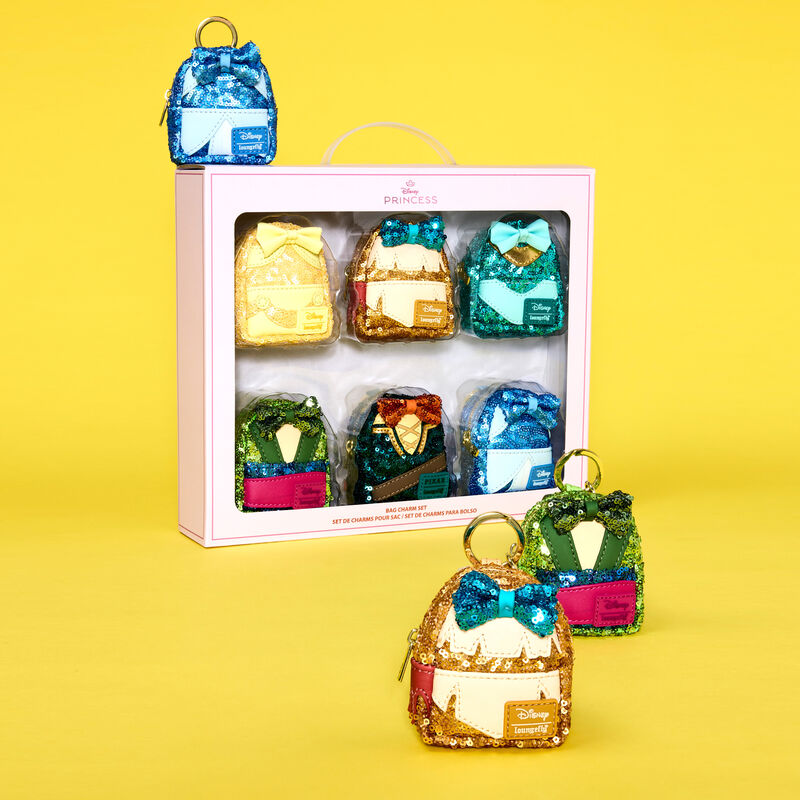 Disney Princess Exclusive Sequin Cosplay Mini Backpack Keychain Charm Set 2, , hi-res view 2